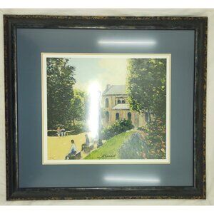 André Bardet Paris Square St Germain Hand Signed Seriolithograph Framed